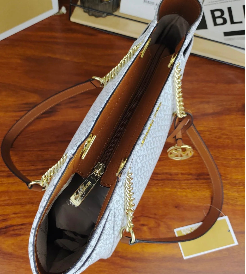 Michael Kors Jet Set Large Signature Logo Shoulder Bag