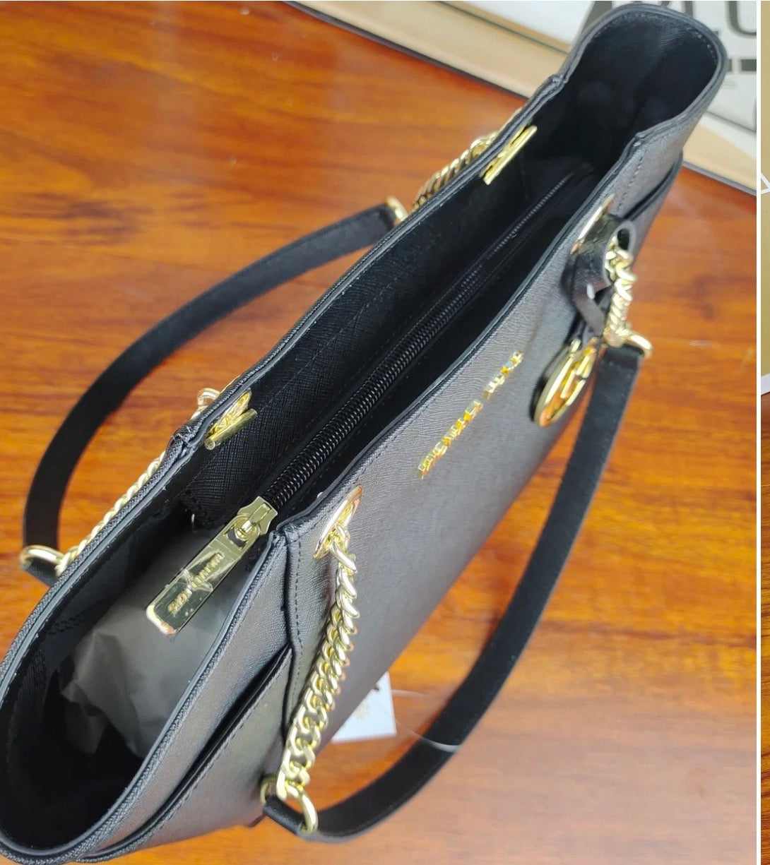 Michael Kors Jet Set Large Signature Logo Shoulder Bag
